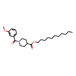 Isonipecotic acid, N-(3-methoxybenzoyl)-, undecyl ester