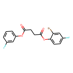 Succinic acid, 2-bromo-4-fluorophenyl 3-fluorophenyl ester