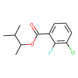 3-Chloro-2-fluorobenzoic acid, 3-methylbutyl-2 ester