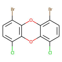 Dibenzodioxin, 1,9-dibromo-, 4,6-dichloro-