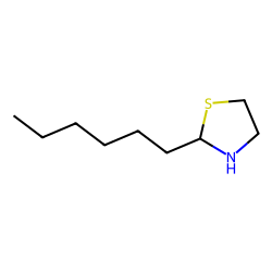 THIAZOLIDINE, 2-HEXYL-