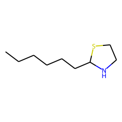 Thiazolidine, 2-hexyl-
