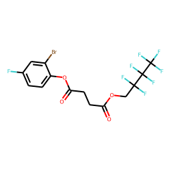 Succinic acid, 2-bromo-4-fluorophenyl 2,2,3,3,4,4,4-heptafluorobutyl ester