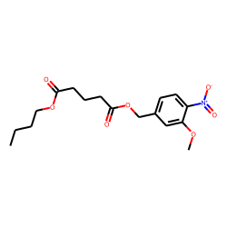 Glutaric acid, 3-methoxy-4-nitrobenzyl butyl ester