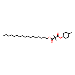 Dimethylmalonic acid, cis-4-methylcyclohexyl heptadecyl ester
