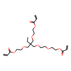 tetra-ethoxylated trimethylol propane triacrylate (Acrylic acid 2-{2-[2-(2-acryloyloxy-ethoxy)-ethoxy]-ethoxymethyl}-2-(2-acryloyloxy-ethoxymethyl)-butyl ester)