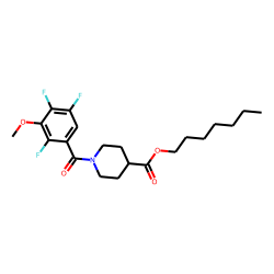 Isonipecotic acid, N-(2,4,5-trifluoro-3-methoxybenzoyl)-, heptyl ester