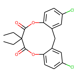 2,12-Dichloro-7,7-diethyl-6H,14H-dibenzo[f,i][1,5]dioxecine-6,8(7H)-dione