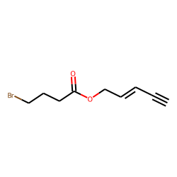 4-Bromobutanoic acid, pent-2-en-4-ynyl ester