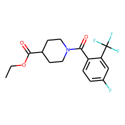 Isonipecotic acid, N-(4-fluoro-2-trifluoromethylbenzoyl)-, ethyl ester