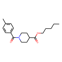Isonipecotic acid, N-(4-methylbenzoyl)-, pentyl ester