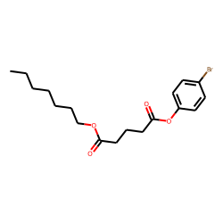 Glutaric acid, 4-bromophenyl heptyl ester