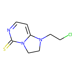Imidazo[1,2-c]pyrimidine-5(1h)-thione, 1-(2-chloroethyl)-2,3-dihydro-
