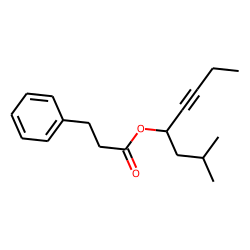 3-Phenylpropionic acid, 2-methyloct-5-yn-4-yl ester