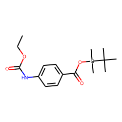 4-Aminobenzoic acid, ethoxycarbonylated, TBDMS