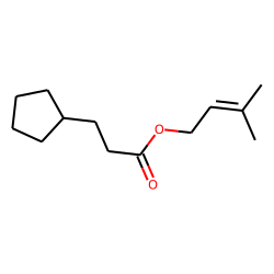 3-Cyclopentylpropionic acid, 3-methylbut-2-enyl ester