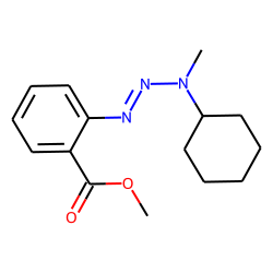 Benzoic acid, 2-(3-cyclohexyl-3-methyltriazeno)-, methyl ester