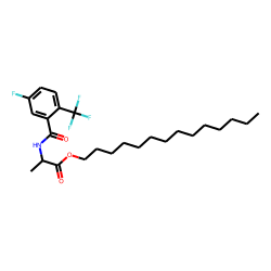 D-Alanine, N-(5-fluoro-2-trifluoromethylbenzoyl)-, tetradecyl ester