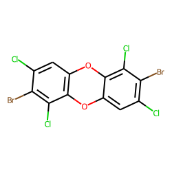 Dibenzodioxin, 2,7-dibromo-, 1,3,6,8-tetrachloro-