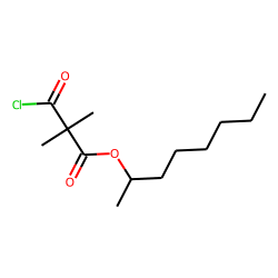 Dimethylmalonic acid, monochloride, 2-octyl ester
