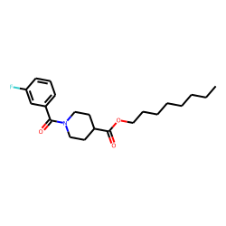 Isonipecotic acid, N-(3-fluorobenzoyl)-, octyl ester