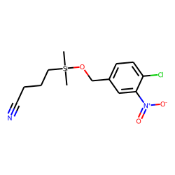 4-Chloro-3-nitrobenzyl alcohol, (3-cyanopropyl)dimethylsilyl ether