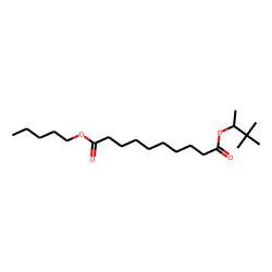 Sebacic acid, 3,3-dimethylbut-2-yl pentyl ester