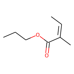 2-Butenoic acid, 2-methyl-, propyl ester, (E)-