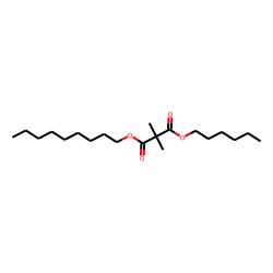Dimethylmalonic acid, hexyl nonyl ester