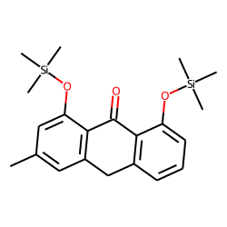 Chrysophanol-9-anthrone, TMS