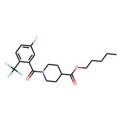 Isonipecotic acid, N-(3-fluoro-6-trifluoromethylbenzoyl)-, pentyl ester