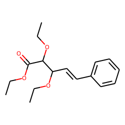 4-Pentenoic acid, 2,3-diethoxy-5-phenyl, ethyl ester