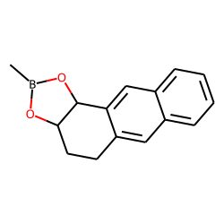 trans-Anthracene, 1,2,3,4-tetrahydro-1,2-diol, metylboronate