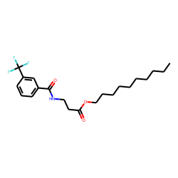 «beta»-Alanine, N-(3-trifluoromethylbenzoyl)-, decyl ester