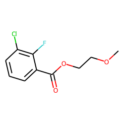 3-Chloro-2-fluorobenzoic acid, 2-methoxyethyl ester
