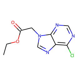 9H-purine-9-acetic acid, 6-chloro-, ethyl ester