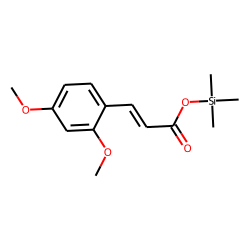 trans-2,4-Dimethoxycinnamic acid, trimethylsilyl ester