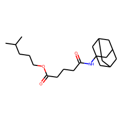Glutaric acid, monoamide, N-(1-adamantyl)-, isohexyl ester