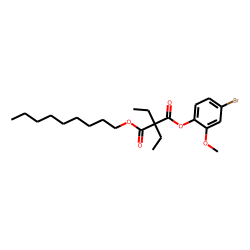 Diethylmalonic acid, 4-bromo-2-methoxyphenyl nonyl ester