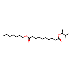 Sebacic acid, heptyl 3-methylbut-2-yl ester