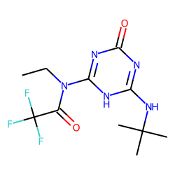 4-(tert-Butylamino)-6-ethyl-6-trifluoroacetylamino-5H-1,3,5-triazin-2-one