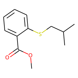 Benzoic acid, 2-(2-methylpropyl)thio-, methyl ester