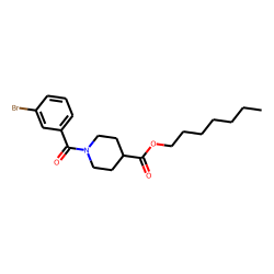 Isonipecotic acid, N-(3-bromobenzoyl)-, heptyl ester