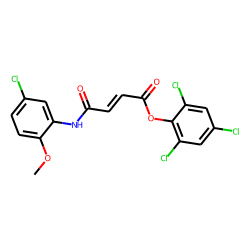 Fumaric acid, monoamide, N-(5-chloro-2-methoxyphenyl)-, 2,4,6-trichlorophenyl ester