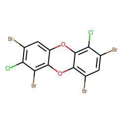 Dibenzodioxin, 1,3,7,9-tetrabromo-, 2,6-dichloro-