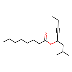 Octanoic acid, 2-methyloct-5-yn-4-yl ester