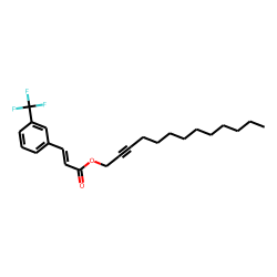 trans-3-Trifluoromethylcinnamic acid, tridec-2-ynyl ester