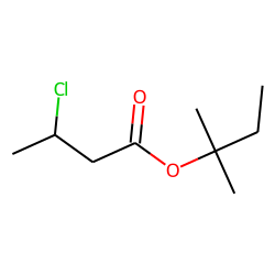 Butanoic acid, 3-chloro, 1,1-dimethylpropyl ester
