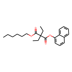 Diethylmalonic acid, hexyl 1-naphthyl ester