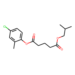 Glutaric acid, isobutyl 2-methyl-4-chlorophenyl ester